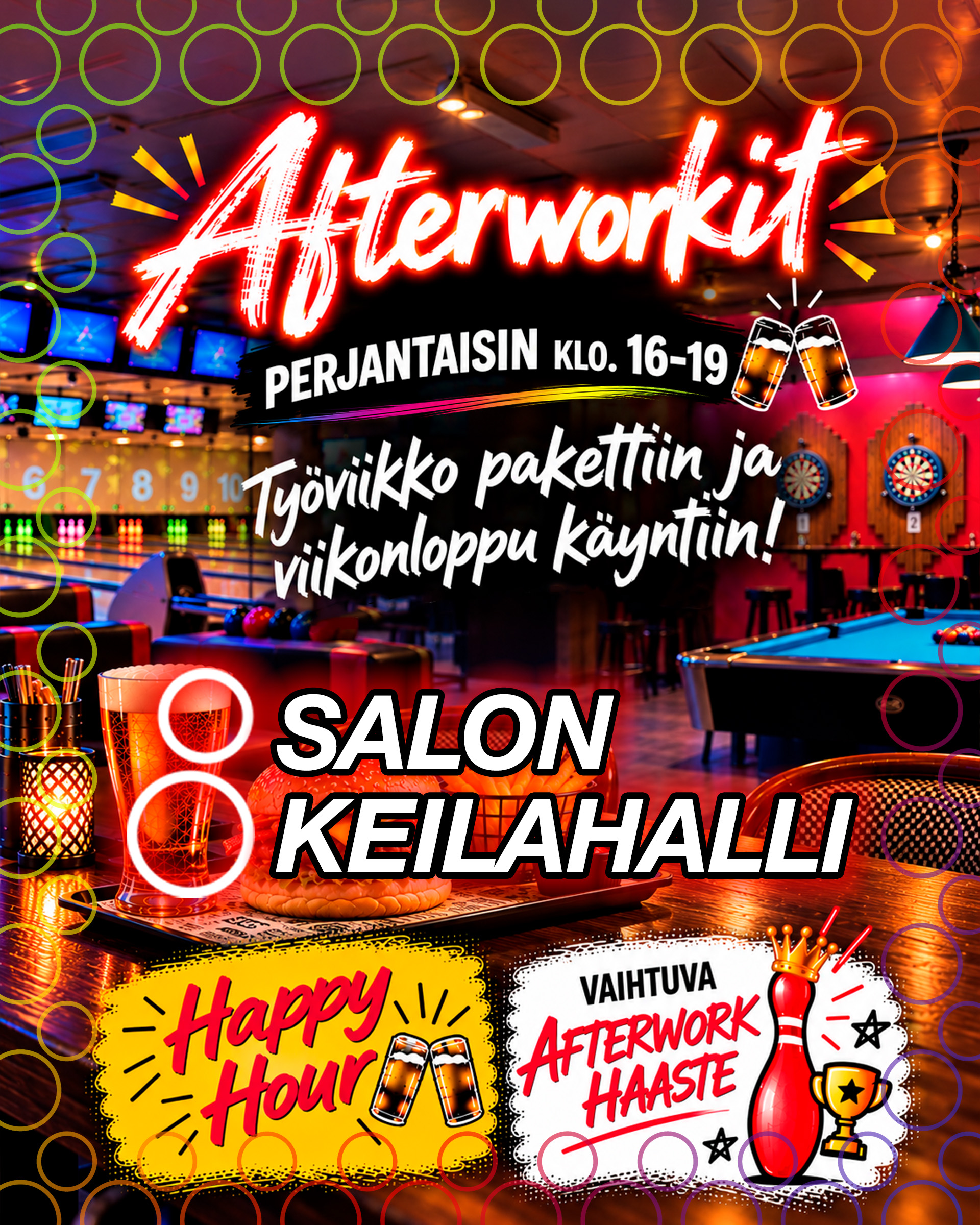 AFTERWORKIT PERJANTAISIN – juliste