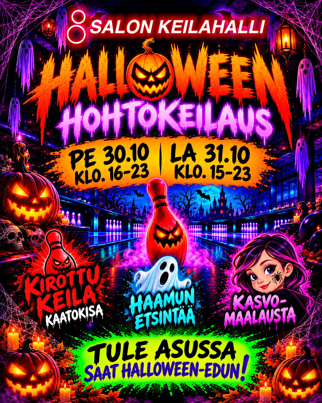 HALLOWEEN HOHTOKEILAUS – juliste