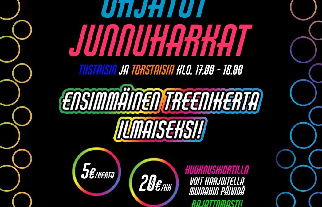 JUNNUTREENIT ALKAA 31.8.2023!