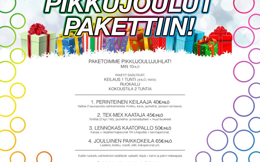 PIKKUJOULUJUHLAT SALON KEILAHALLILLA?